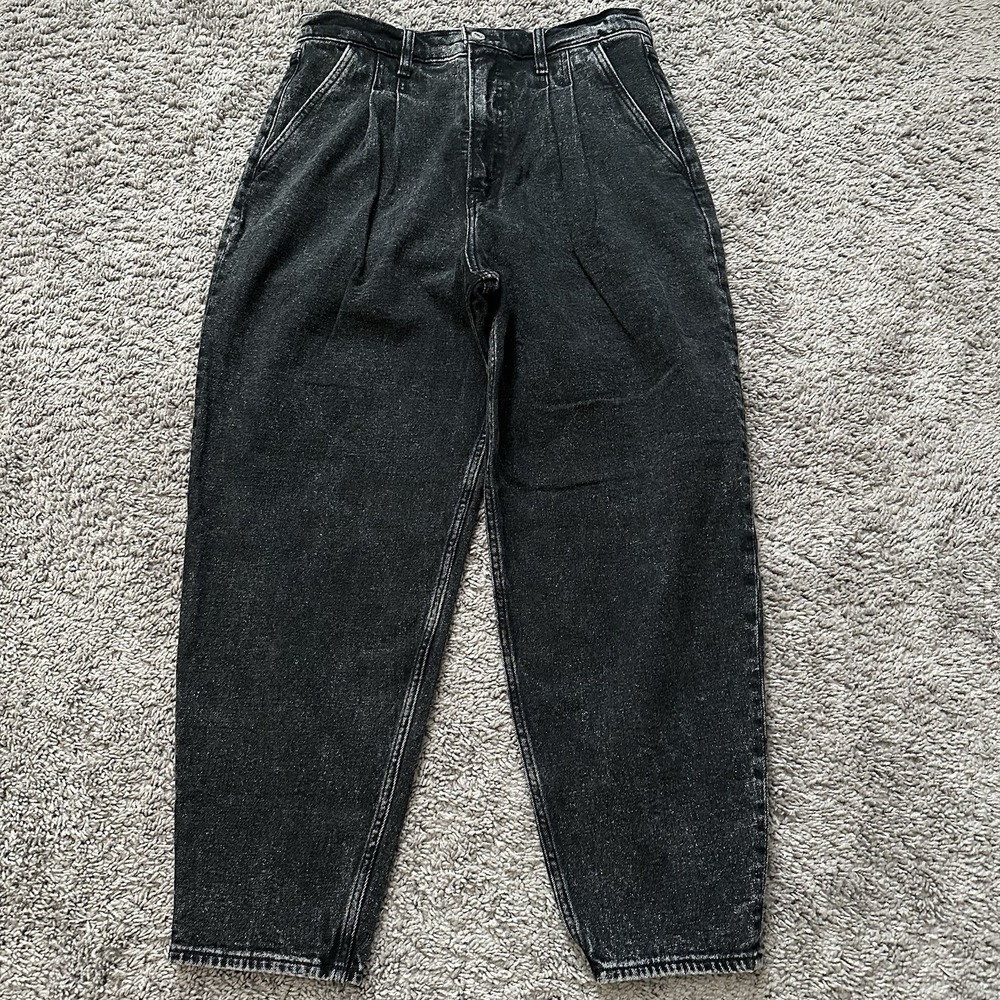 Abercrombie & Fitch Y2K The 80's Mom Jean Black Ultra High Rise Size 30 10R